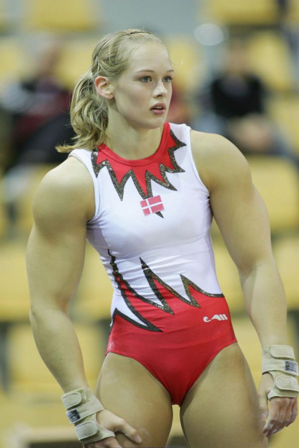 Tender Danish female gymnast