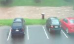 Funny Video : Flooding of the Company Parking Space