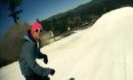 Lustiges Video : Dual Snowboard-Trick