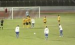 Funny Video : Distraction Tactics at Soccer Free Kick