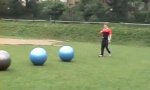 Funny Video : Swiss Ball Surfing