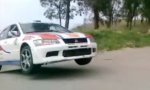 Rallyefahrer mit Adrenalin-Kick