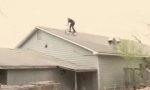 BMX Stunt auf dem Dach