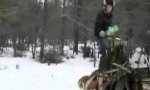 Lustiges Video : Trockeneis im Schnee