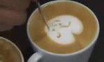 Lustiges Video : Kaffee-Kunst