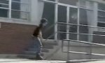 Funny Video : Rollerblade-Trick No. 3315: Mo**erfu**ingpieceofsh**rail