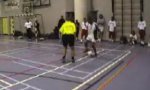 Funny Video : Indoor soccer corner trick
