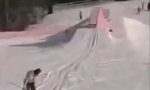 Lustiges Video - Rückwärts Ski fahren