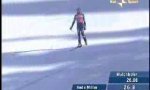 Lustiges Video : Weltcup-Abfahrt mit einem Ski
