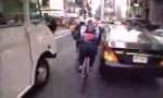 Lustiges Video : Fahrrad-Kurier in New York