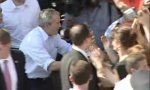 Funny Video - George Bush - Mingeling with the crowd