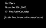 Movie : Big jump with a rallye car