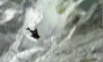 Funny Video : Base-jumping with a flying suit