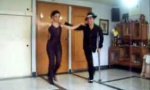 Funny Video : Salsa with one leg