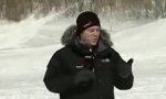 Reporter at the chute