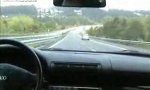 Funny Video : Aquaplaning or oil - what was it?