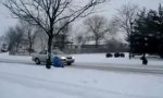 Funny Video : Unsichtbarer Seil-Streich im Winter
