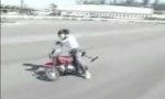 Funny Video : Motocycle Face Grind