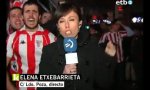 Der Fußballfan und die Reporterin