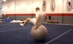 Movie : Gymball Backflip Tennis