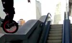 Movie : Unicycle Escalator Fail