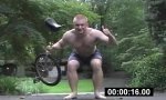 Lustiges Video : Stunt mit dem Einrad