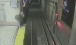 Funny Video : Lucky Loser: Blind Drunk OnThe Metro Platform