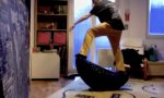 Funny Video - Morning Exercise in the Banana Chair
